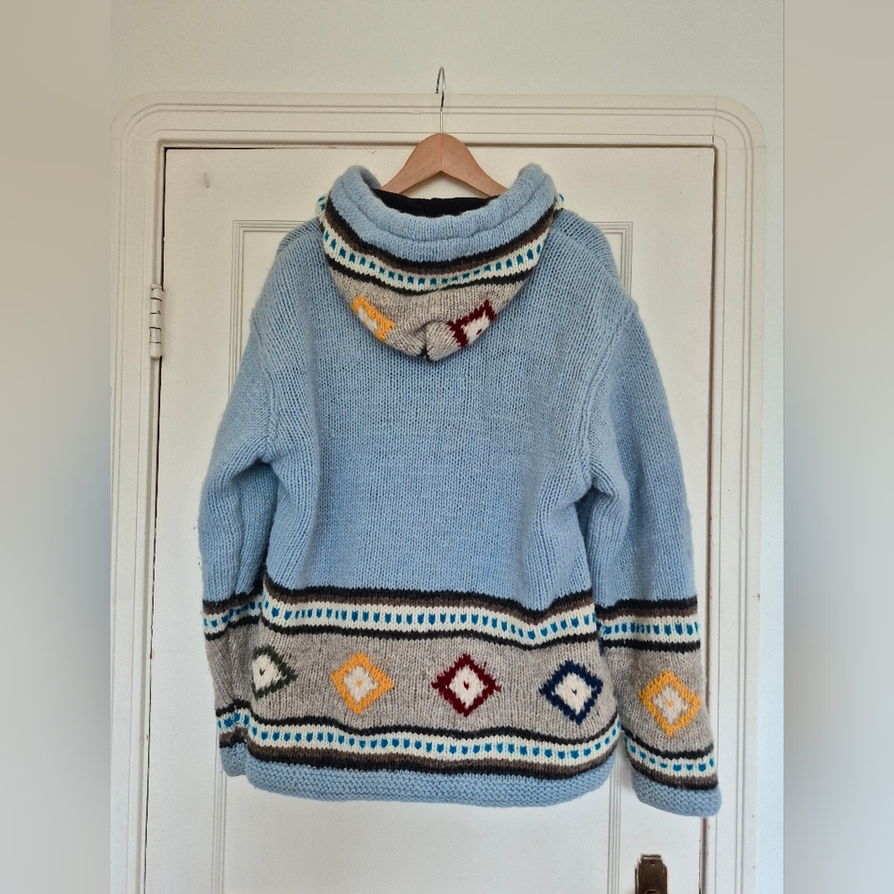 Kyber Wool Sweater Jacket With Fleece Lining Size Large - Picture 2 of 9